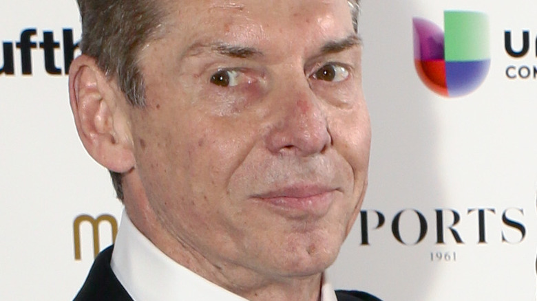 Vince McMahon smirking