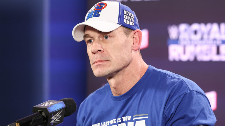 John Cena at the WWE Royal Rumble 2025 Press Conference