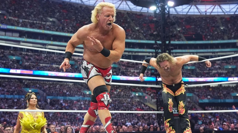 Jeff Jarrett and Adam Page at All In