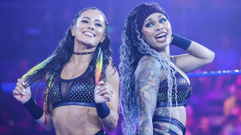 NXT Women's Tag Team Champions together 