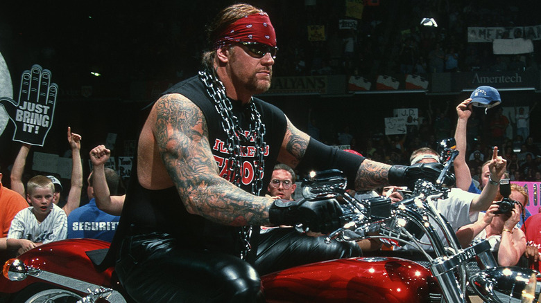 The Undertaker on motorcycle