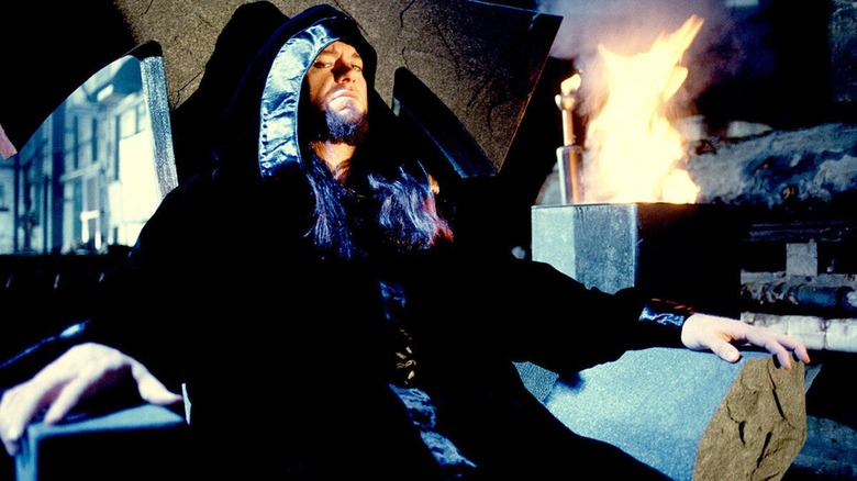 The Undertaker on his throne