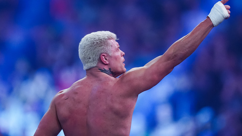 Cody Rhodes pointing