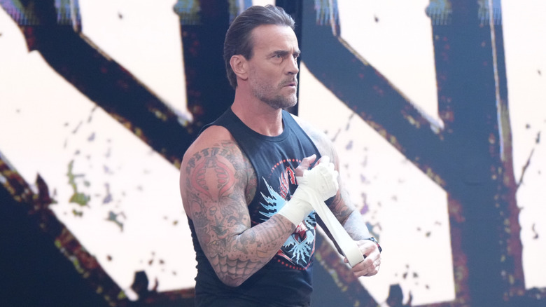 CM Punk makes his entrance