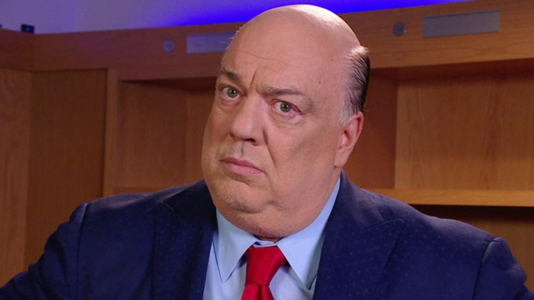 Paul Heyman cutting a promo