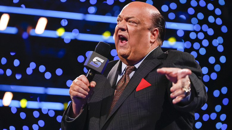 Paul Heyman shouting on WWE SmackDown