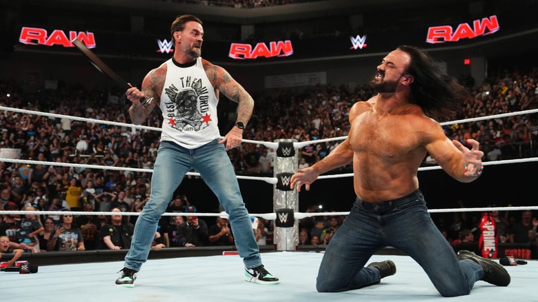 CM Punk flogging Drew McIntyre