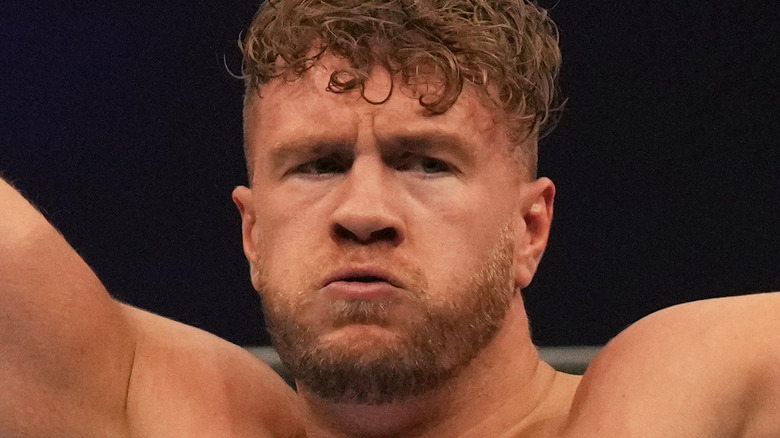 Will Ospreay with pained expression