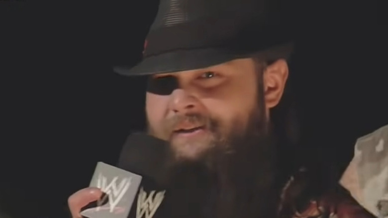 Bray Wyatt in the ring cutting his promo