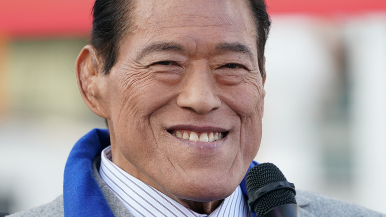 Antonio Inoki smiling