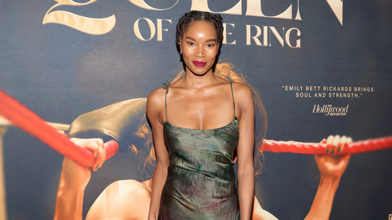 Damaris Lewis at the Queen of the Ring premiere