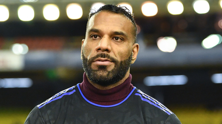 Raj Dhesi waits to be interviewed prior to the game between CF Montréal and Philadelphia Union