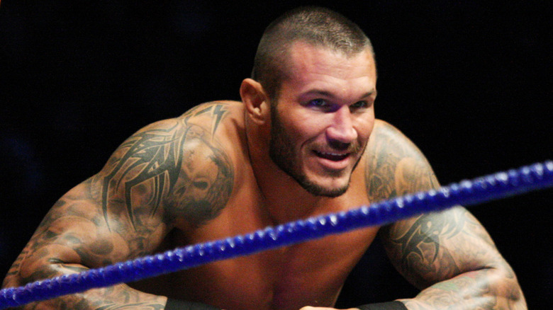 Randy Orton, seeing something amusing