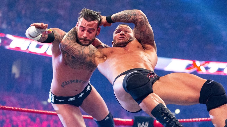 Randy Orton wrestling CM Punk