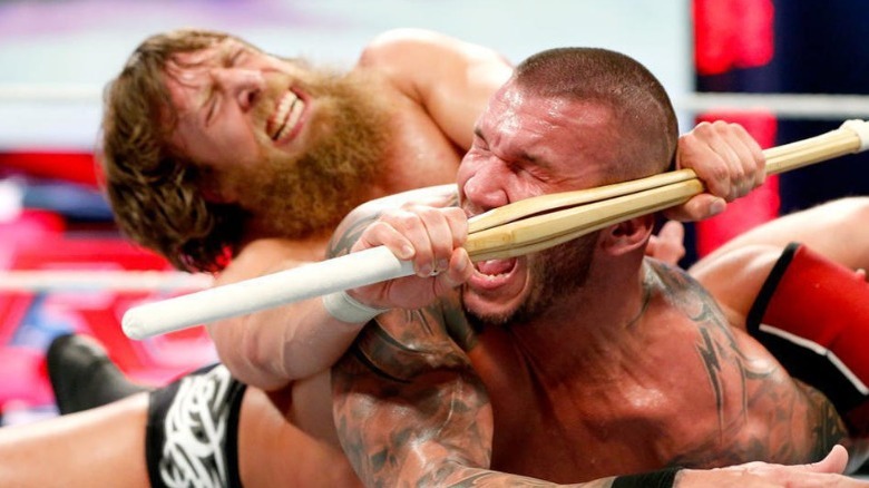 Randy Orton locked in the "Yes Lock" 