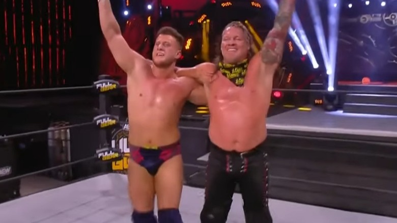 Chris Jericho MJF celebrate