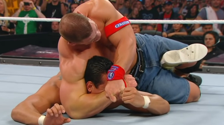 John Cena and Alberto Del Rio at Night of Champions 2011