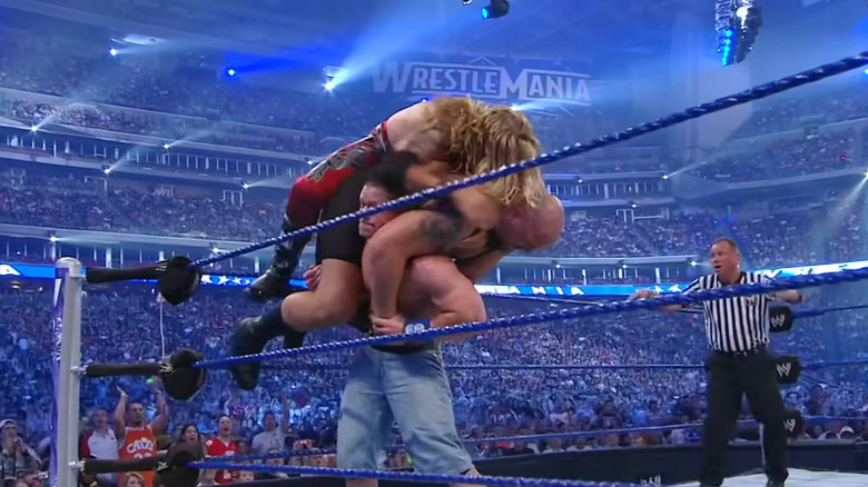 John Cena lifting Edge and Big Show 