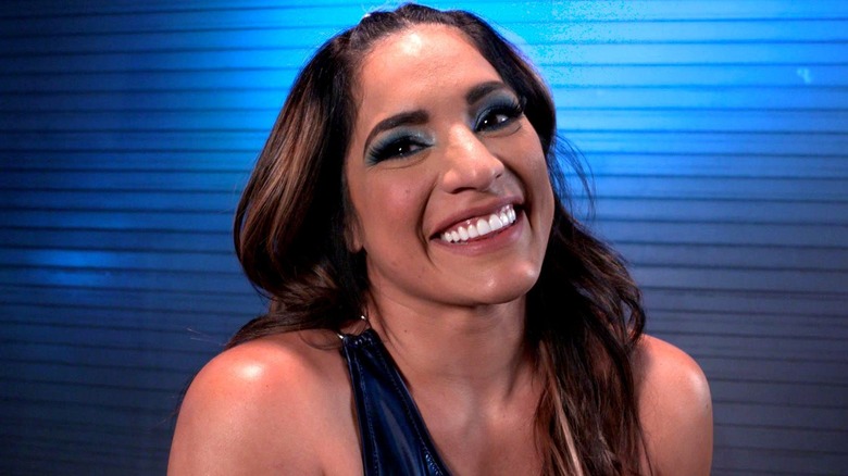 Raquel Rodriguez backstage in WWE