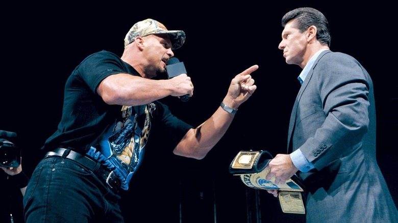 Vince McMahon with Steve Austin