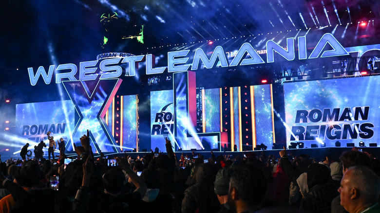 WrestleMania 40 sign