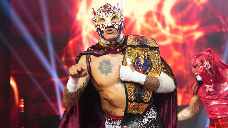 Rey Fenix makes an entrance