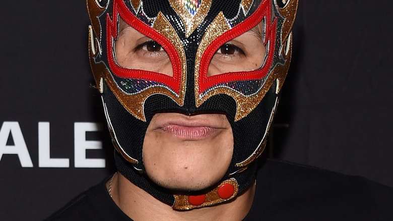 Rey Fenix wearing mask