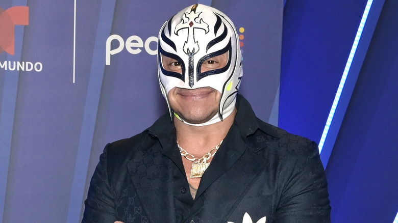 Rey Mysterio smiling