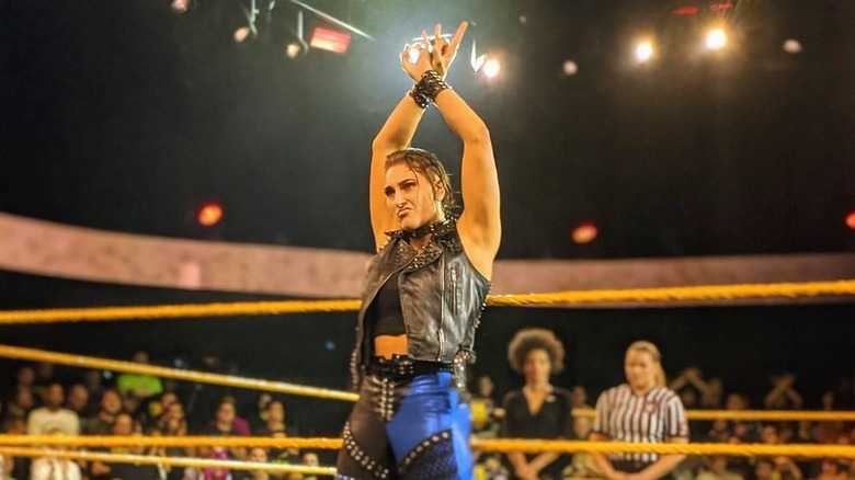 Rhea Ripley Becomes First Ever Wwe Nxt Uk Womens Champion Post Match Celebration Photos Videos 1564