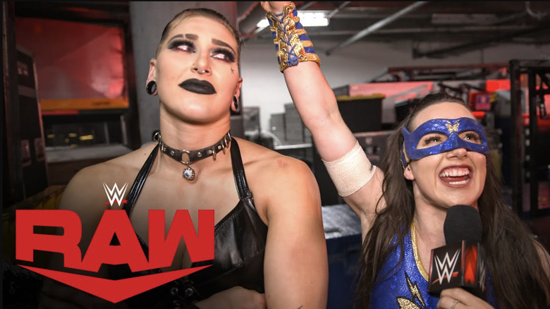 Rhea Ripley and Nikki A.S.H. speaking