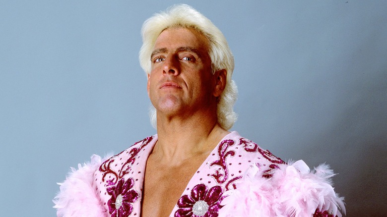 Ric Flair in his pink robe