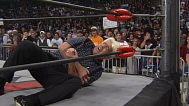 Ric Flair experiencing pain