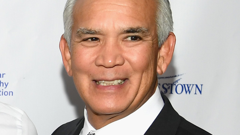 Ricky Steamboat smiling