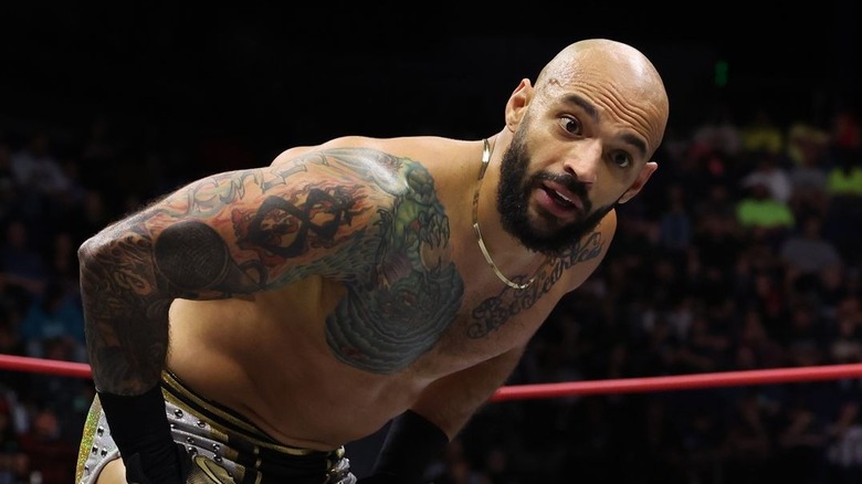 Ricochet in the AEW ring