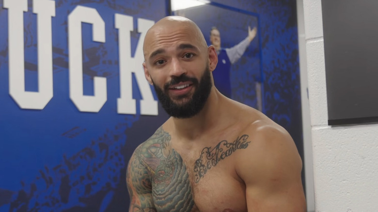 Ricochet smiling backstage