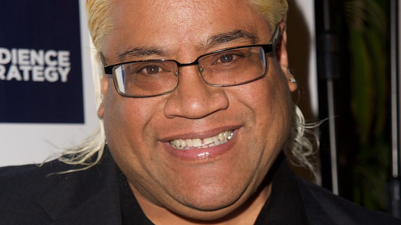 Rikishi smiling