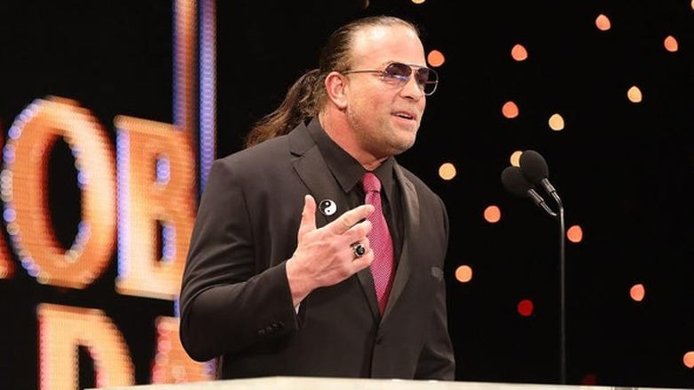 Rob Van Dam speaking at Hall of Fame ceremony