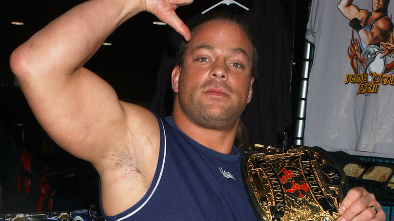 Rob Van Dam with WWE Tag Team Title