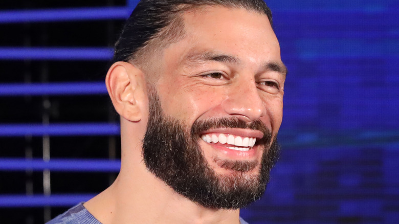 Roman Reigns laughing