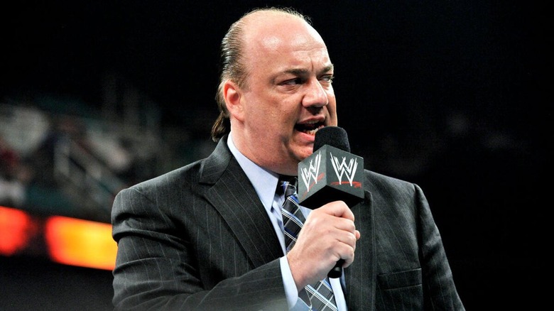 Paul Heyman cutting a promo