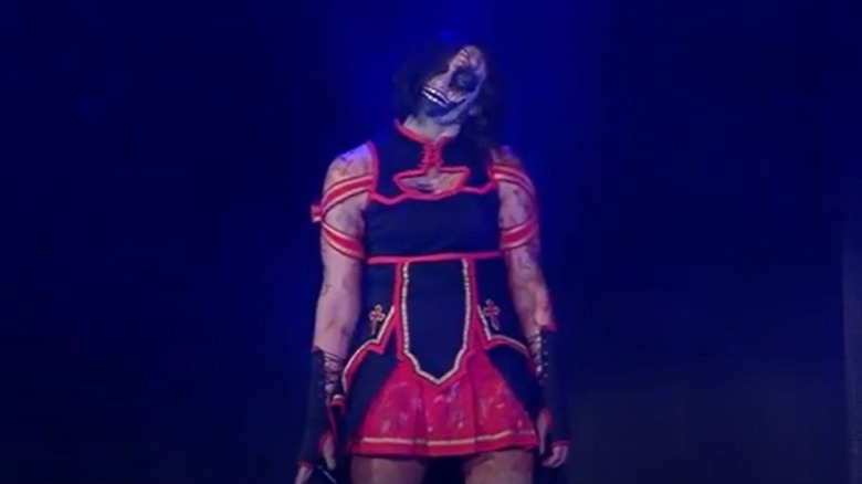 Rosemary makes her debut in The Decay stable on an episode of TNA, wearing an undead cheerleader costume.