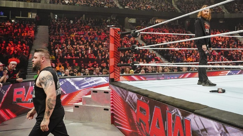 Kevin Owens walks away on "WWE Raw"