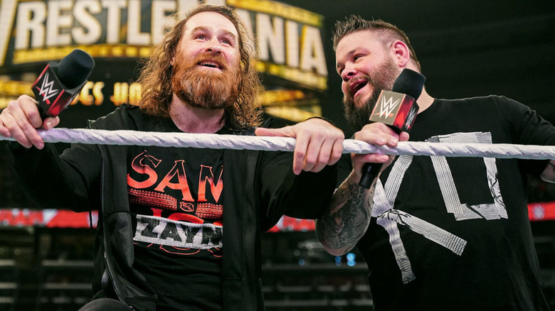 Sami Zayn and Kevin Owens smiling