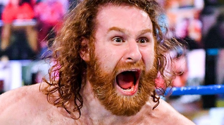 Sami Zayn screaming