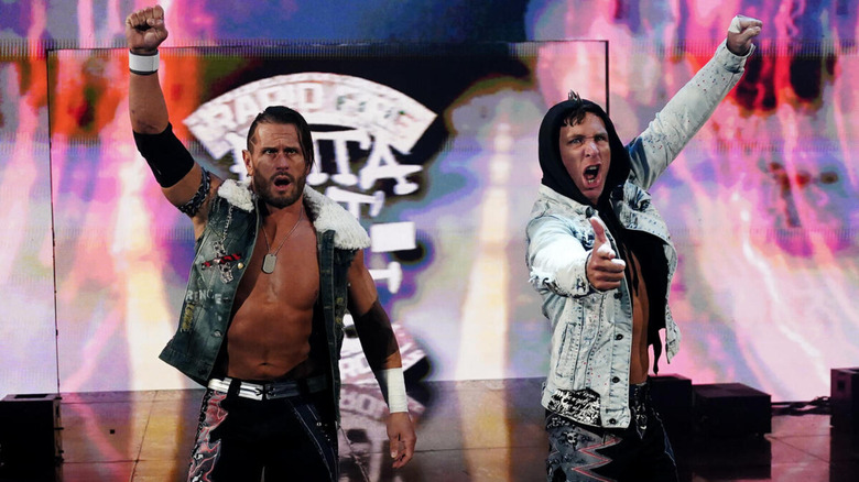 Alex Shelley and Chris Sabin of Motor City Machine Guns make their first WWE entrance.