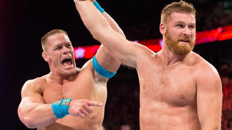 John Cena and Sami Zayn