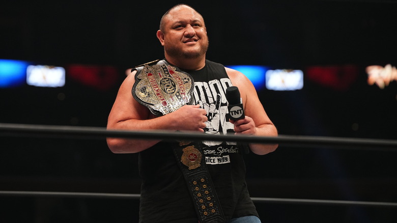 Samoa Joe as ROH TV Champion