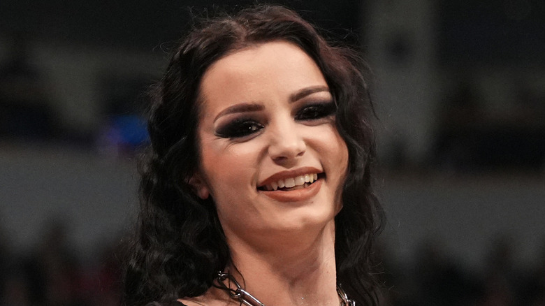 Saraya smiling in AEW