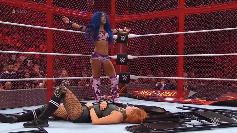 Sasha Banks gloats over Becky Lynch