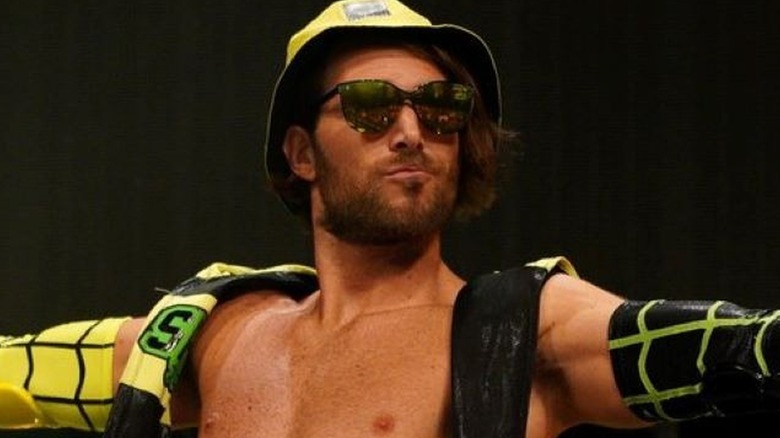 Angelico smiling on AEW television